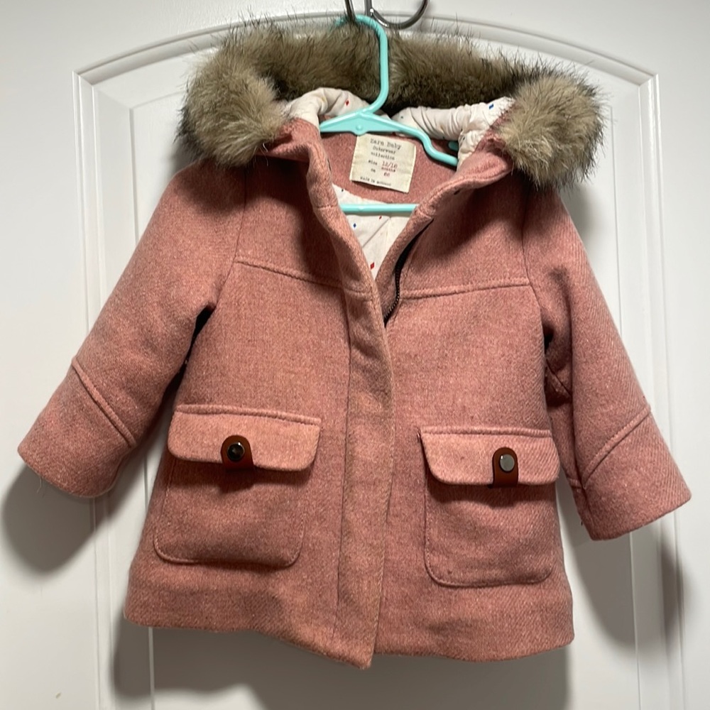 Baby toddler girl pea coat